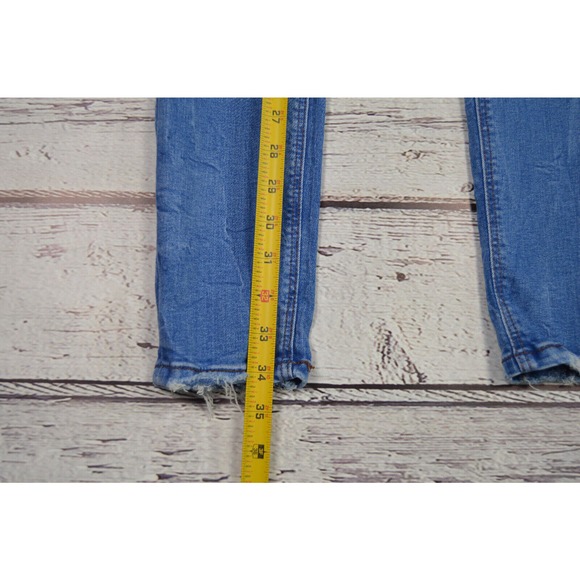 Zara Skinny Blue Jeans Women Juniors Teens Size 4 Pre-Owned - Picture 3 of 12